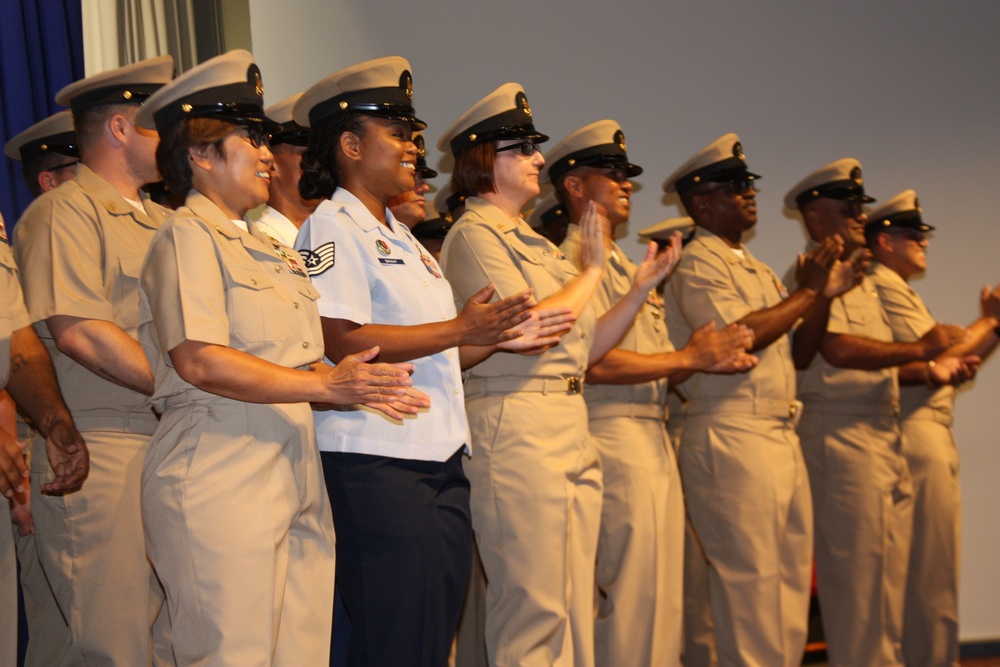 Sailors, Soldier, Airman Earn Chief’s Anchor