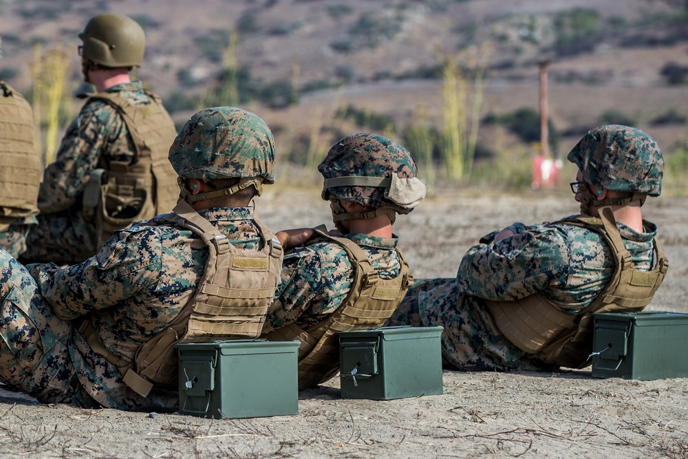 Marines from various MAG-39 squadrons conduct all arms familiarization range