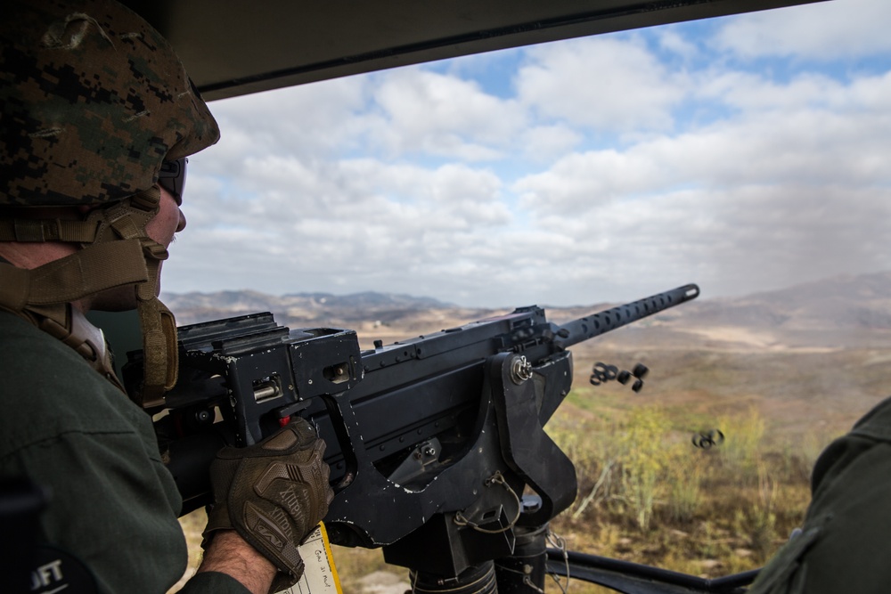 Marines from various MAG-39 squadrons conduct all arms familiarization range