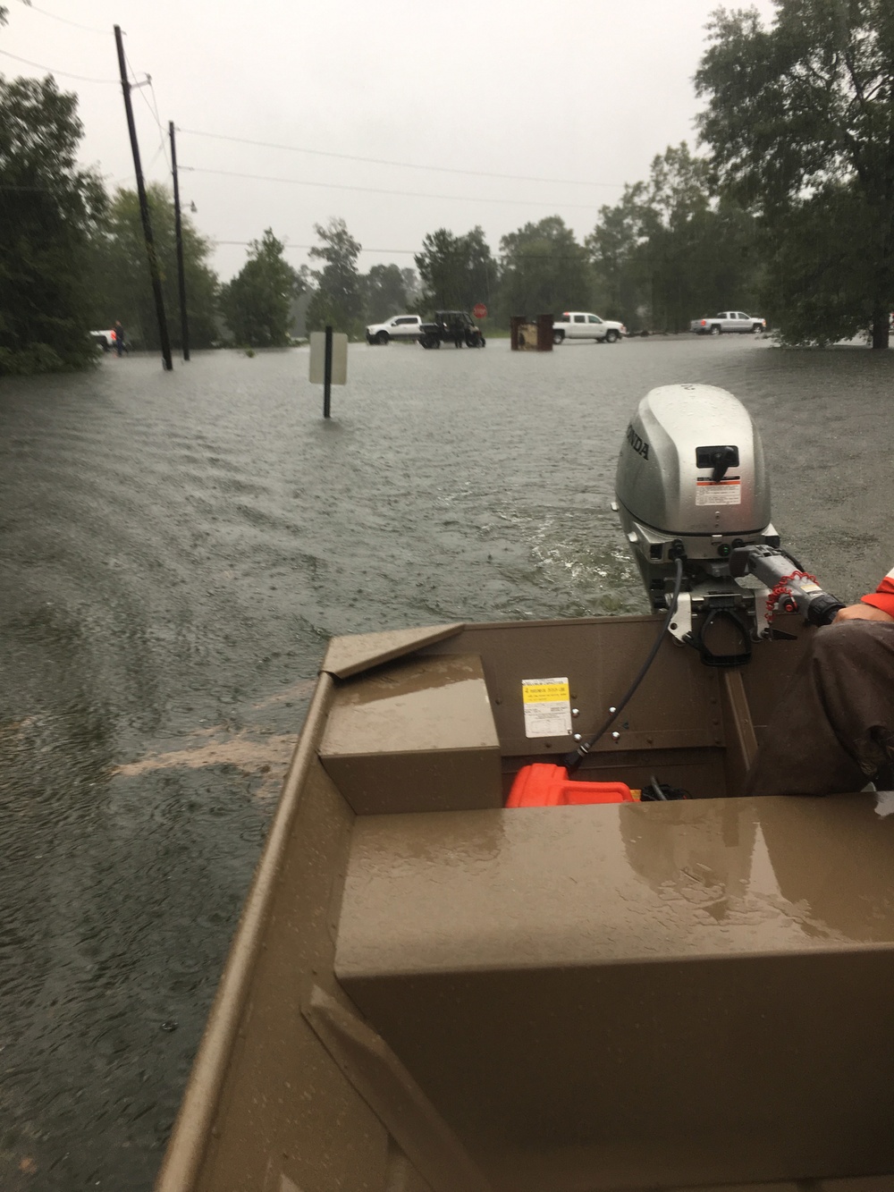 Coast Guard responds to flooding near Beaumont, Texas