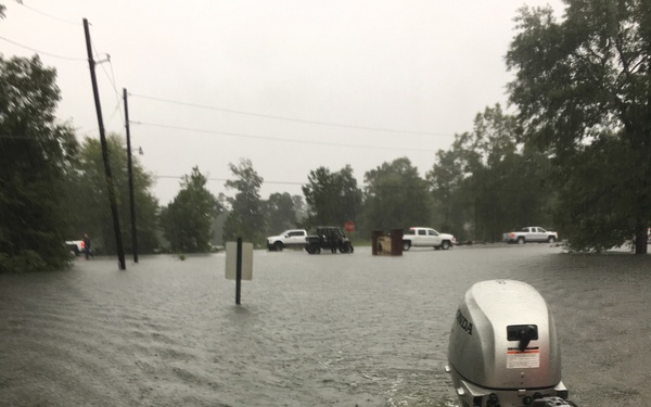Coast Guard responds to flooding near Beaumont, Texas
