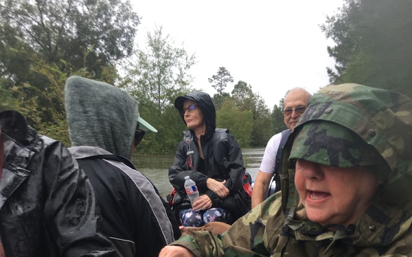 Coast Guard responds to flooding near Beaumont, Texas