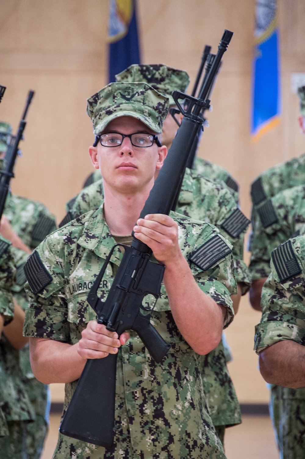 190919-N-TE695-0003 NEWPORT, R.I. (Sept. 19, 2019) – Navy OCS competes in drill and ceremony competition