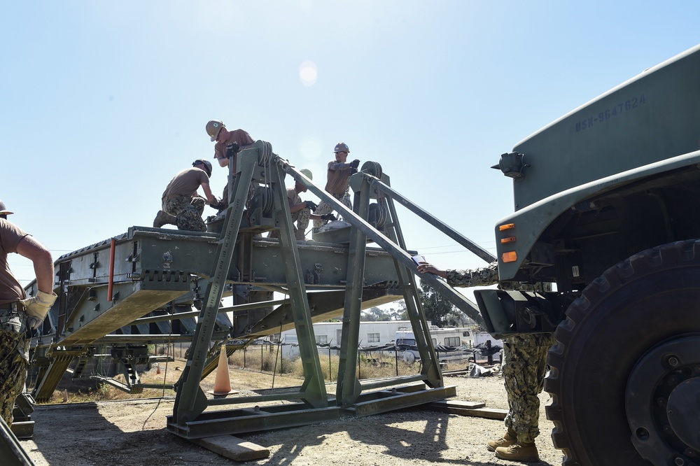 Seabees Build Medium Girder Bridge