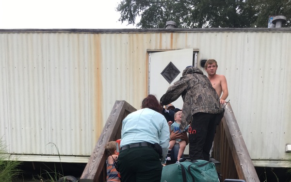 Coast Guard responds to flooding near Beaumont, Texas