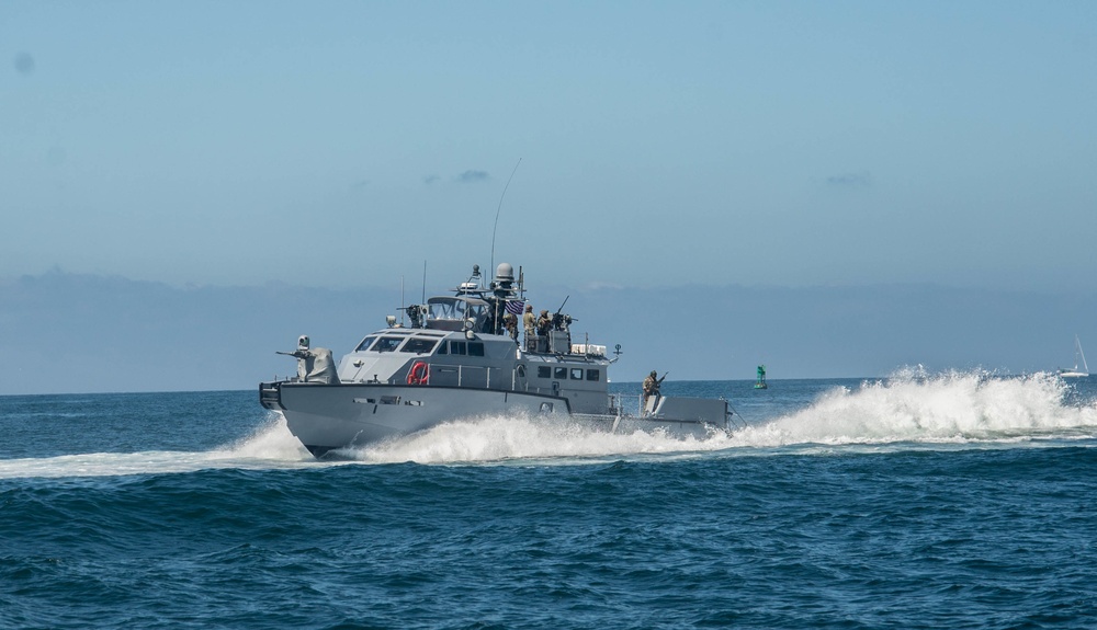 CRS 3 Mark VI Patrol Boats Underway during Unit Level Training