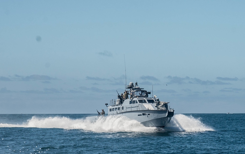 CRS 3 Mark VI Patrol Boats Underway during Unit Level Training