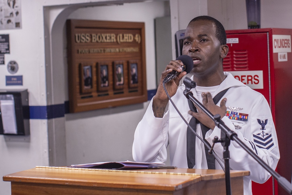 11 MEU, USS Boxer Marines, Sailors pay homage to victims of 9/11 attacks