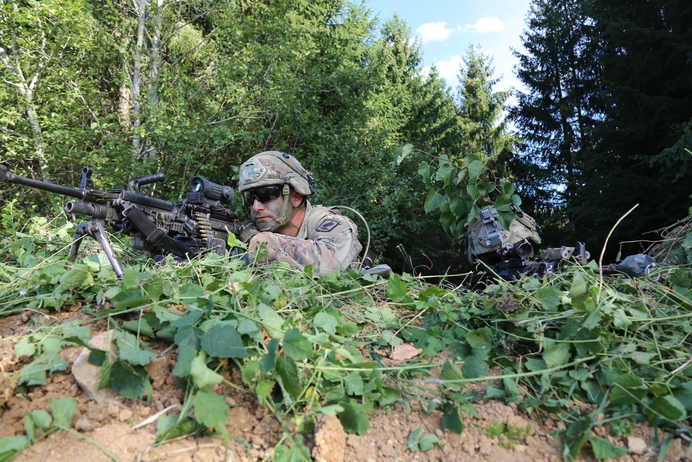 173rd Airborne Brigade provide security during Saber Junction 19
