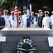 Sailors participate in an annual ceremony at the Commodore John Barry gravesite.