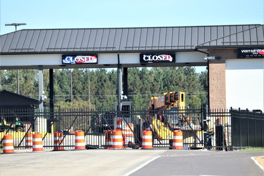 Work continues with updating Fort McCoy’s Main Gate