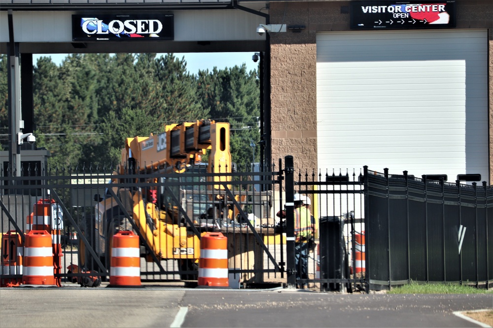 Work continues with updating Fort McCoy’s Main Gate