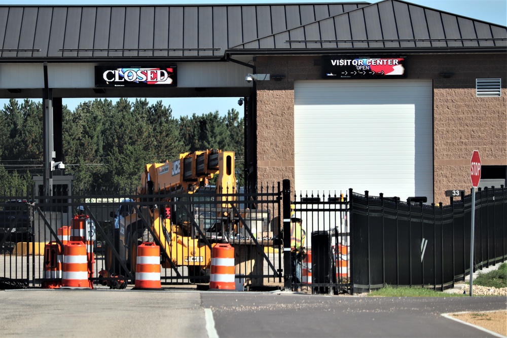 Work continues with updating Fort McCoy’s Main Gate