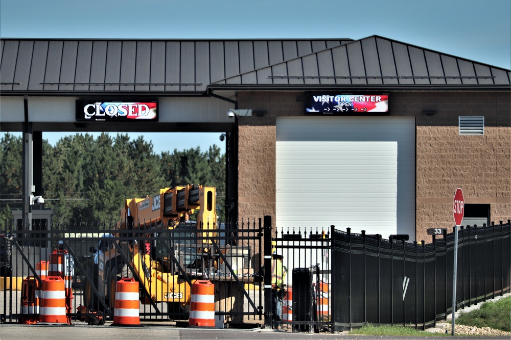 Work continues with updating Fort McCoy’s Main Gate