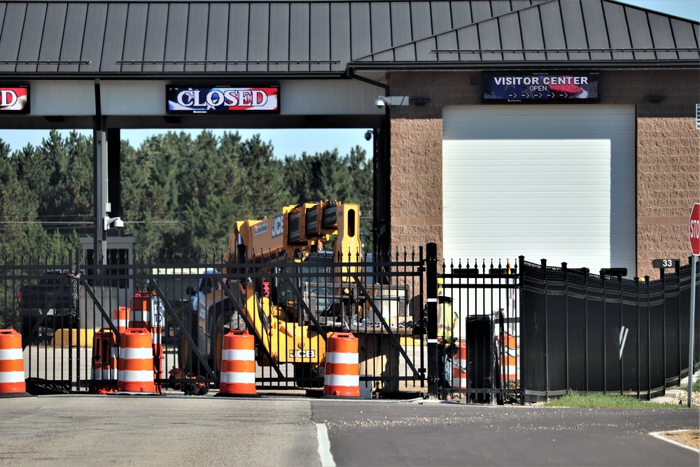 Work continues with updating Fort McCoy’s Main Gate