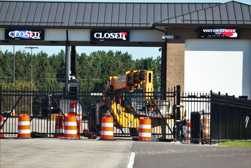 Work continues with updating Fort McCoy’s Main Gate