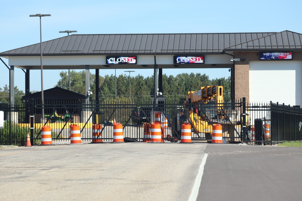 Work continues with updating Fort McCoy’s Main Gate