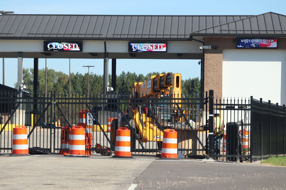 Work continues with updating Fort McCoy’s Main Gate