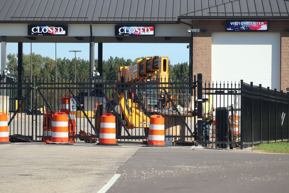 Work continues with updating Fort McCoy’s Main Gate