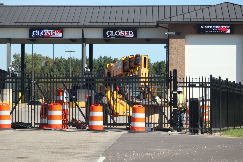 Work continues with updating Fort McCoy’s Main Gate