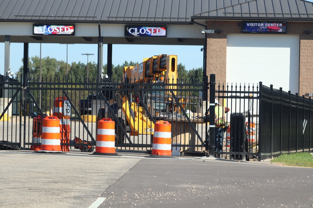 Work continues with updating Fort McCoy’s Main Gate