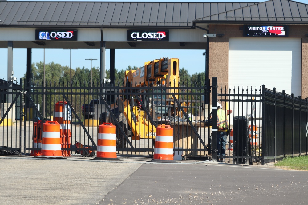 Work continues with updating Fort McCoy’s Main Gate