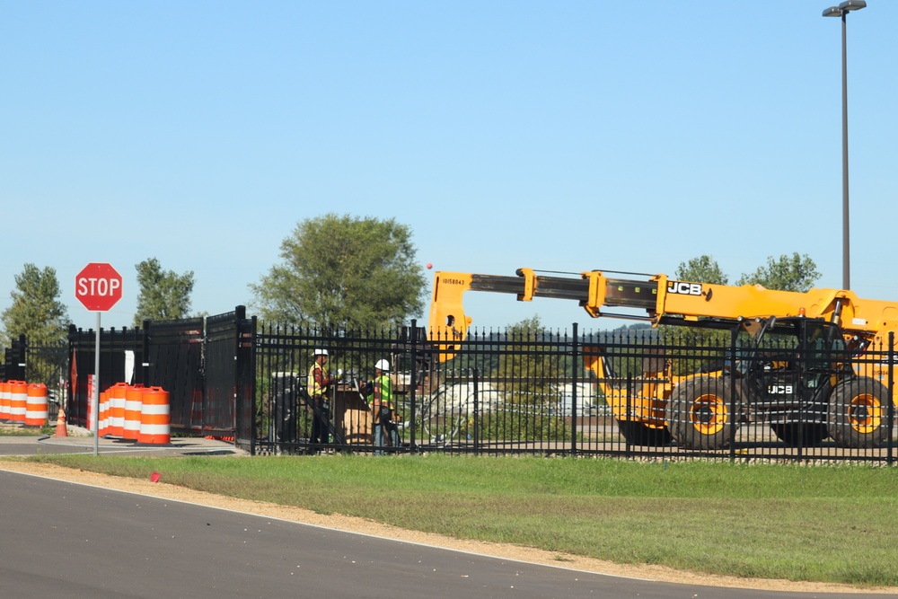 Work continues with updating Fort McCoy’s Main Gate