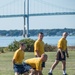 190920-N-TE695-0008 NEWPORT, R.I. (Sept. 20, 2019) -- Navy OCS plays football