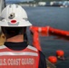 Coast Guard members conduct Spilled Oil Recovery System deployment training in Sitka, Alaska