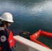 Coast Guard members conduct Spilled Oil Recovery System deployment training in Sitka, Alaska