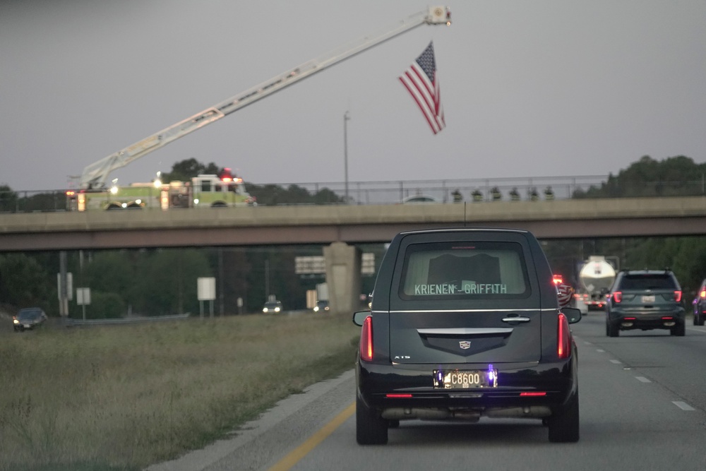 Fallen Soldier Receives Honorable Escort