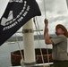 POW/MIA flag flies over USS Arizona Memorial