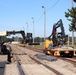 Rail construction project operations at Fort McCoy