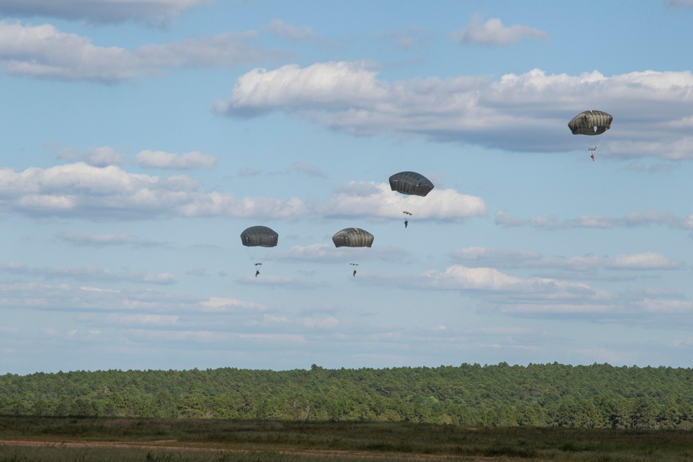 XVIII Airborne Corps troopers jump for first time following year-long deployment