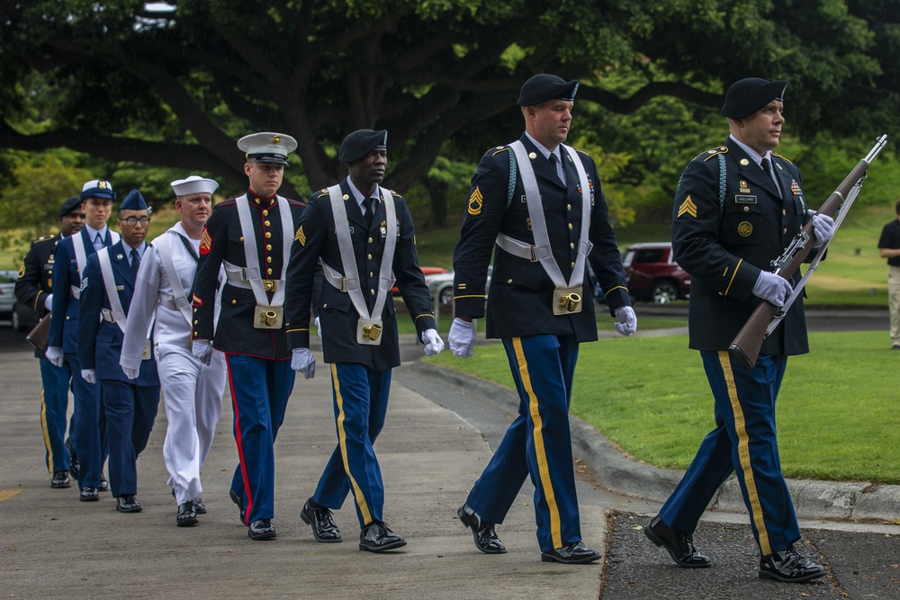 Military honors: U.S. Service members honor POWs