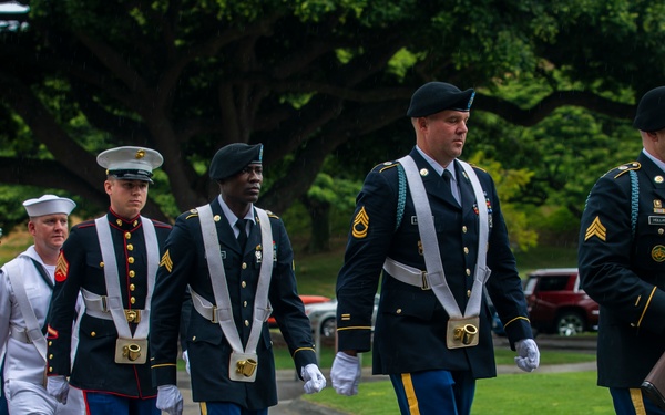 Military honors: U.S. Service members honor POWs