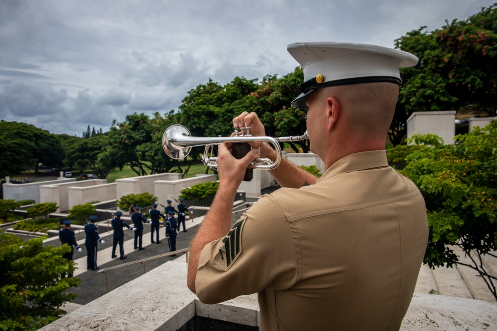 Military honors: U.S. Service members honor POWs