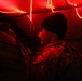 U.S. Soldiers await information from adjacent units during Saber Junction 19