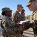 Deployed Illinois Soldiers Receive Combat Service Patch