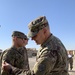 Deployed Illinois Soldiers Receive Combat Service Patch