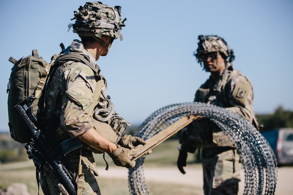 Moving Concertina Wire