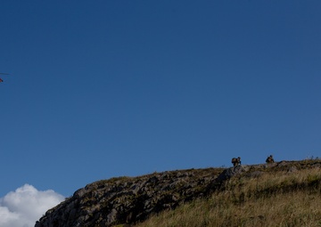 Coast Guard MH-65 Provides Support to Infantry Marines