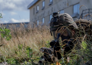 Infantry Marine Provides Security During AECE 2019