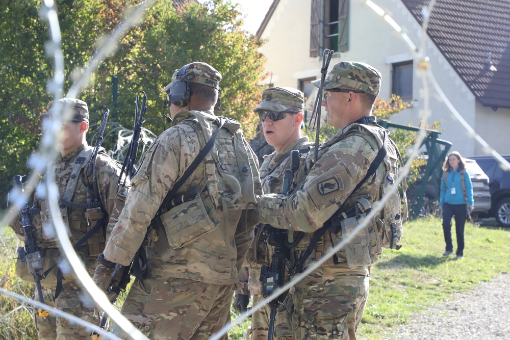 U.S. Soldiers conduct Noncombatant evacuation operations during Saber Junction 19