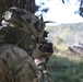 A U.S. Soldier reacts to fire during Saber Junction 19