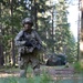 U.S. Army Spc. Matthew Roca conducts a patrol during Saber Junction 19