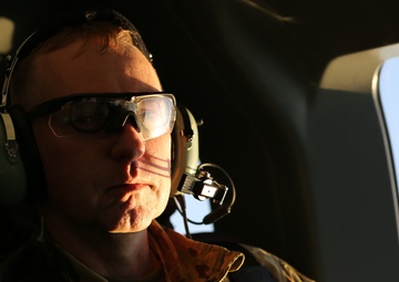 A U.S. Soldier participates in a flight mission during Saber Junction 19