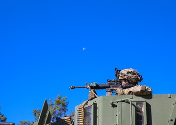 A U.S. Soldier with 173rd Airborne Brigade provides security during Saber Junction 19