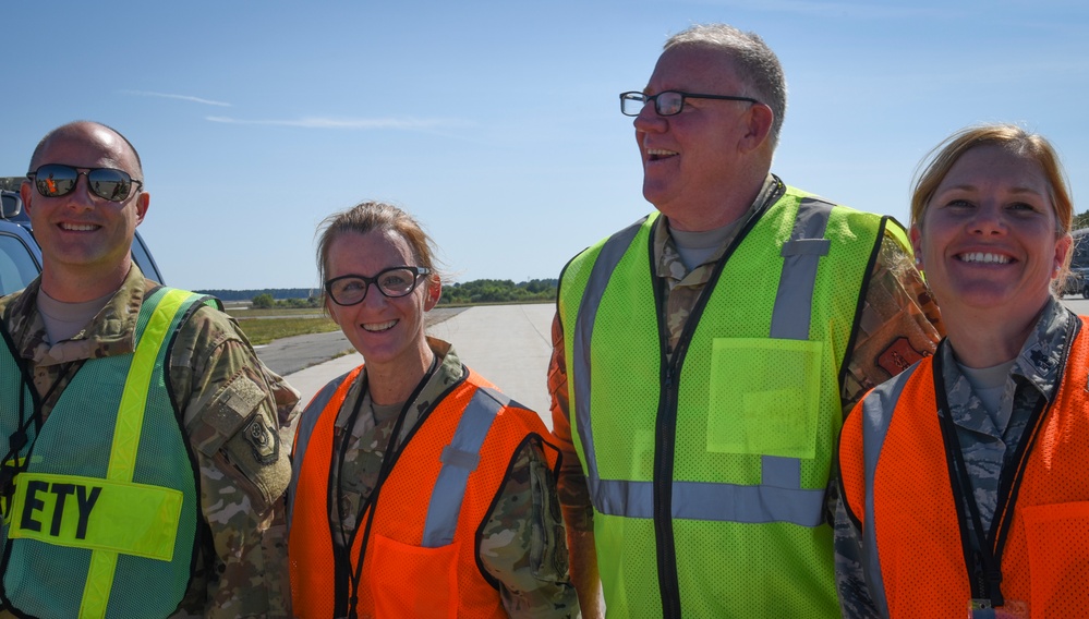 The 108th Wing suits up for a readiness inspection exercise
