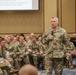 Lieutenant General Paul J. LaCamera, Commanding General of XVIII Airborne Corps and Fort Bragg, addresses senior leaders prior to a panel discussion at the SHARP Leadership Forum.